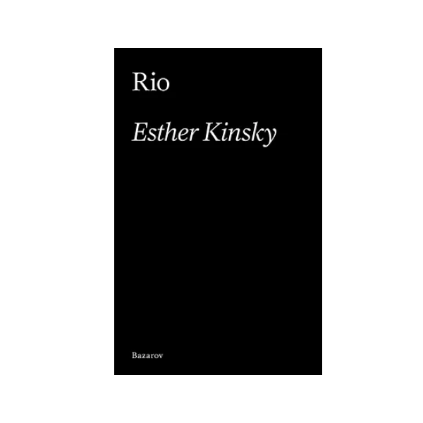 Capa do livro Rio, de Esther Kinsky, editado pela Bazarov