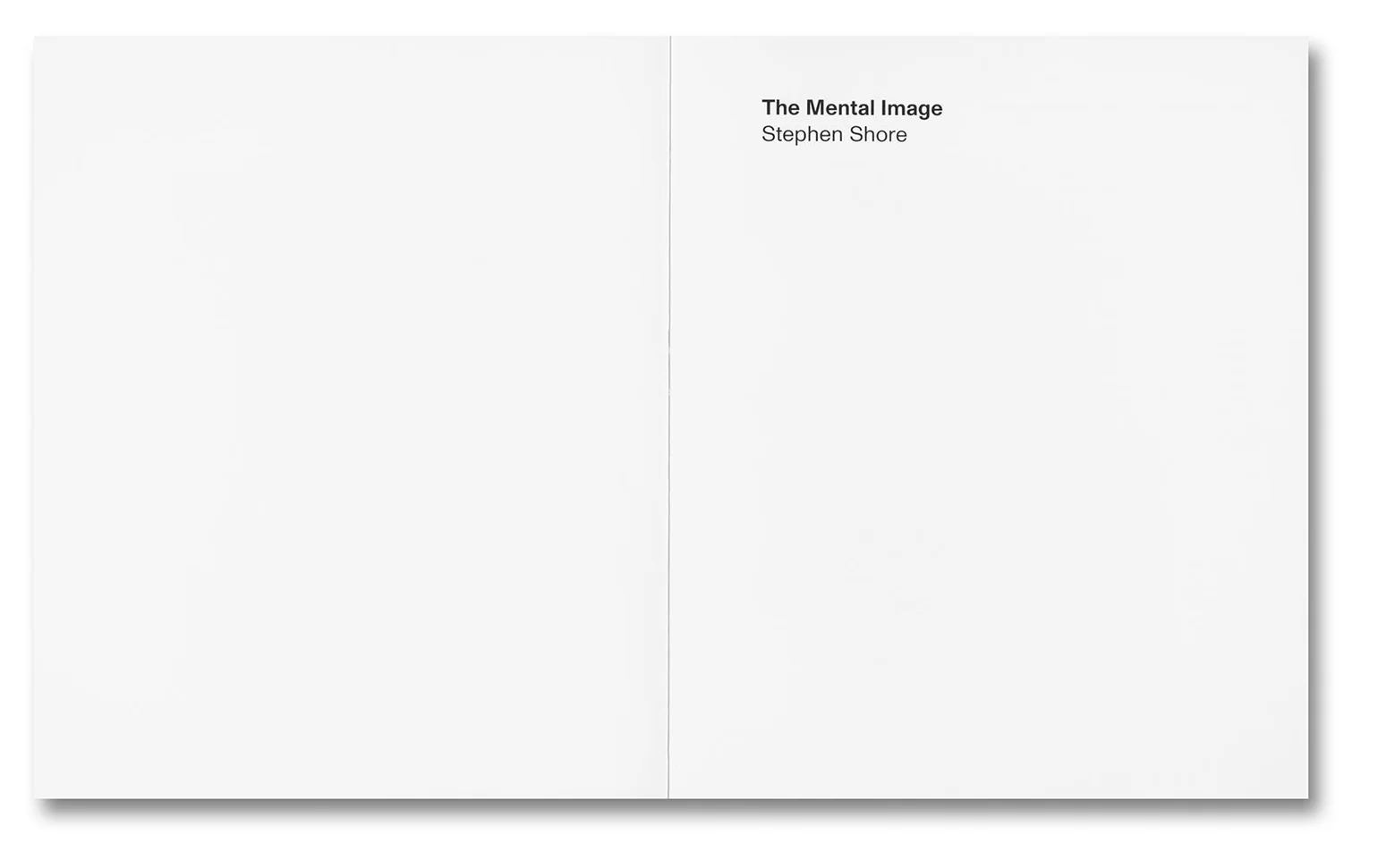The Mental Image - Stephen Shore (signed) - Image 3